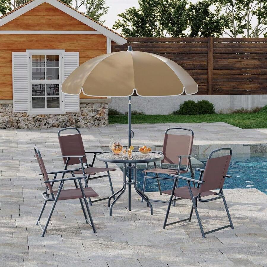 Kselythan Dining Table & Chair Sets - Khaki - View 1