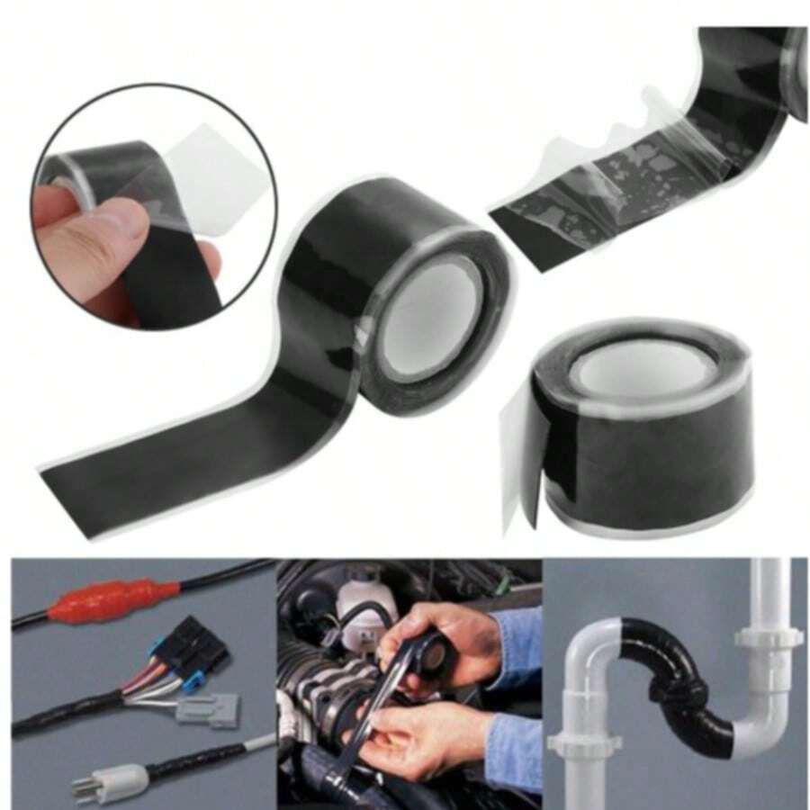 1pc Strong Fiber Waterproof Seam Leakage Sealing Repair Tape - Self-adhesive Silicone Tape 2.5cm*1m - View 1