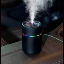 Humidificador Mini USB Portátil Difusor de Aromaterapia, Niebla Fina 360° Luz RGB Colorida Silencioso Humidificador Pequeño, Adecuado para Coche, Escritorio, Dormitorio - Mist - Ver 15
