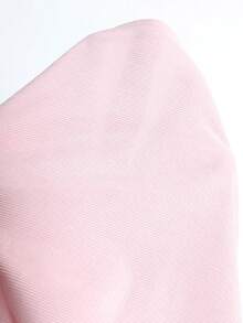 Suéter elegante casual de mujer de manga de murciélago holgada y cuello redondo en color rosa, adecuado para uso diario, salidas y viajes - Rosa - Ver 7