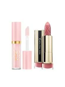 Max Factor [حزمة] 2000 كالوري لمعان الشفاه 010 حلوى القطن 4.4 مل + إكسير اللون أحمر الشفاه 010 اللوز المحمص 4 جرام - 010 حلوى القطن + 010 لوز محمص - مشاهدة 1