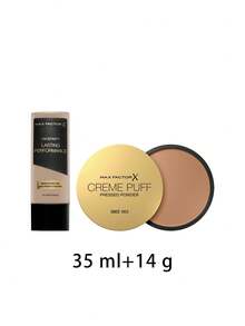 Max Factor [Bundle] Lasting Performance Foundation 111 Deep Beige 35 Ml + Crème Puff Powder Compact 42 Deep Beige 14 G - 111 Deep Beige+42 Deep Beige - View 2