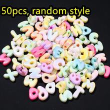 可愛字母珠 夏季 UV 幻彩透明冰感壓克力大寫字母珠 DIY 手機掛繩 鑰匙圈 項鍊 手鍊 珠寶手工配件 - 彩色 - 查看 17