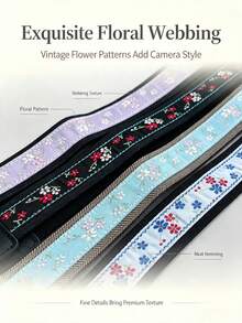 p+7 Camera Shoulder Strap For Zve10 A6400, R50 V1 M50, XT50 XE5 X100VI, Z30 Z50, ZF Instant Cameras, Universal Mirrorless And DSLR Digital Cameras, Pressure-Relieving Fashionable Multi-Function Strap - View 3
