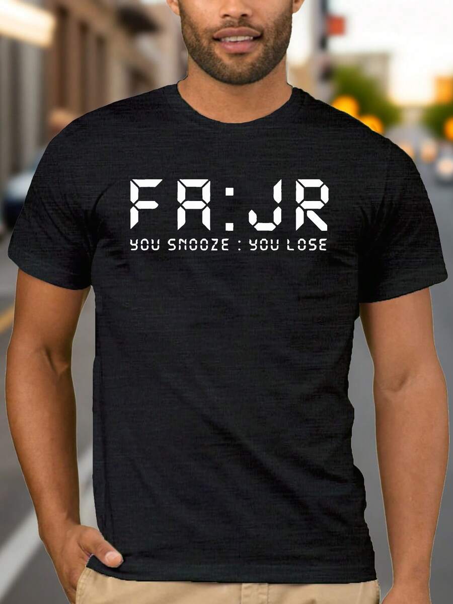 Men T-Shirts - 黑色 - 查看 1