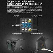 YNF 摩托車太陽能 TPMS 胎壓監控系統，2 個外置感測器，LCD 螢幕顯示，精準監控胎壓與溫度並附警報，USB 充電，36V 穩定運行，適用於大多數機車，摩托車維護，簡約裝置設計 - MT20 - 查看 5