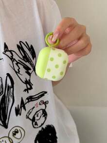 極簡馬卡龍波點 Pods 4 保護殼,相容 Apple Pod 3 Pro 耳機殼 2 代無線藍牙 3 代 2 代 Pod Pro 4 代 5 代保護殼 - 綠色 - 查看 7