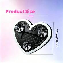 2pcs/Set High Brightness Neon Heart-Shaped Car Atmosphere Lights, Easy Installation, No Wiring Required Window Lights, Lithium Battery And Solar Powered, LED Interior Car Lights, Ideal Gift For Car Enthusiasts - Heart-shaped - View 7