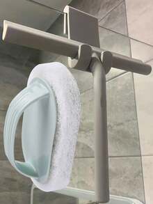 Handheld Glass Squeegee, Multi-Function Bathroom Shower Door Cleaning Scraper, Home Tool - Grey - View 5