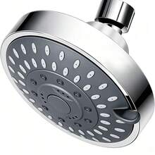Shower Head Combo Set, 5 Spray Modes Fixed Shower Head With Wall-Mounted Shower Arm And Tape, Adjustable Bathroom Shower Head Kit - Shower Head - View 7