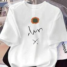 Print Women'S Inspirational T-Shirt - Round Neck Top - Lightweight Spring/Summer Casual Fantasy Design And Signature Quote - White - View 1