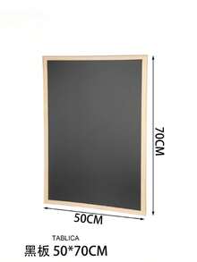 1 Pc Chalkboard With Solid Wood Frame, Multiple Sizes Available, Smooth Writing Surface, Easy To Wipe Clean, Sturdy Durable Wooden Frame, Suitable For Shop Price Tags, Student Graffiti & Teaching, Family Messages And Store Menu Display - Multicolor - View 9