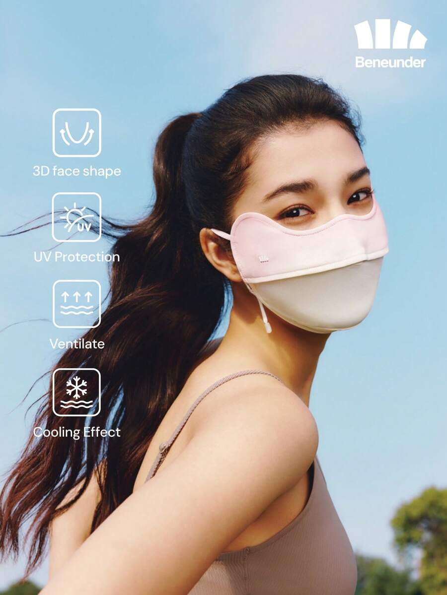 Beneunder Blush Eye-Covering Sun-Protection Mask AL334 - Pink - View 1