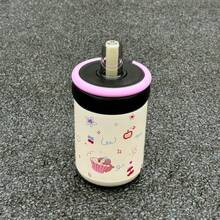 1pc Adorable Minimalist Cat Design Insulated Water Bottle, High-End Practical Portable Stainless Steel Tumbler Back To School - Multicolor - View 15