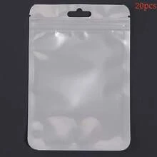 20入 PET 全息自封袋,禮品數據線包裝袋,彩色密封袋,手工配件小物品收納袋,耳環、項鍊、戒指珠寶展示收納袋 - 自封袋 - 查看 9