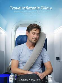 1PC Folding Travel Pillow, Lightweight And Portable-First Neck Pillow With Arm Strap! Supports Head, Body, And Arms, Providing Tilt Support. - Multicolor - View 5