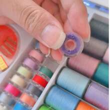 71pcs Sewing Kit DIY Handmade Sewing Thread, Reusable Polyester Spool Thread, Home Hand Sewing Bobbin Thread, Sewing Machine Bottom Thread 20 Yards - Multicolor - View 6