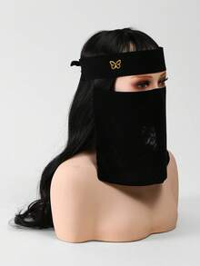1件 2026女款純色雪紡面紗阿巴亞，輕盈透氣，多尺寸多款式可選，柔軟舒適，適合日常穿著 - 彩色 - 查看 22