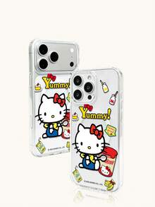 Miniso Funda de teléfono con carga magnética inalámbrica y cinta transparente HelloKitty, regalo de vacaciones, antideslizante, a prueba de caídas y huellas dactilares, serie Android Galaxy S22 S23 S24 S25 S26, Apple 17 17Air 17Pro 17ProMax 11 12 13 14 15 16Pro 16ProMax 14Plus 15Plus 16Plus 16Pro 16ProMax XR - transparente - Ver 7