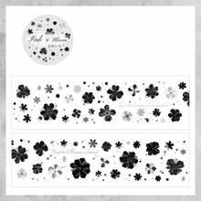 50mm*2m Flower PET Tape Stickers Journal Decor Adhesive Masking Tape Scrapbooking Collage Diary Stationery Sticker - Stickers - View 12