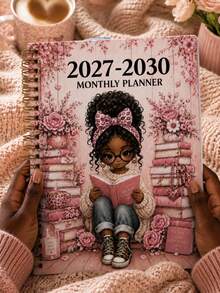 1pc 2027–2030 Monthly Planner, 4-Year Calendar 2027 Planner Notebook Journal With Reading Design, 8.5"*5.3" Academic Calendar Book For School, Work, Home, Christmas Gifts For Women Friends Office Supplies And Accessories Stocking Stuffers - A - View 5