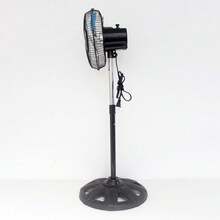 Ventilador de Pedestal 10 Pulgadas, 55W, Oscilatorio, 3 Velocidades y Altura Ajustable, Ventilador de Pie Silencioso para Hogar y Oficina - Negro - Ver 9