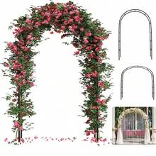 SKYNEST [Metal Garden Arch, Climbing Plants] 2 Sizes Metal Garden Arch - Wedding & Event Decoration, Garden Trellis For Climbing Plants, Assemble Freely - 1/2 Pack,Metal Material - A - View 2