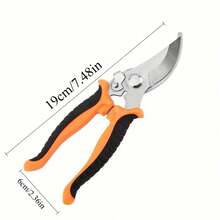 1pc Home Gardening Pruning Shears With Automatic Spring Design, Effortless Operation, Suitable For Daily Home Gardening Use. Can Trim Fresh Flowers, Flower Branches, Bonsai, Fruit Trees, Citrus Tree Branches, Etc. Sharp Blade For Smooth Cutting, Less Likely To Damage Plant Stems. Comfortable Grip, One-Handed Operation, Suitable For Home Flower Care, Fruit Tree Maintenance, Floral Arrangement, Essential Tool For Home Gardening. - Upgraded Version - View 9