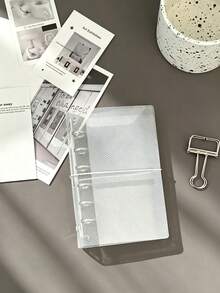 M5/A6/A7 PP Loose-Leaf Binder, Portable Transparent Loose-Leaf Binder, Photo Storage Bag, Transparent Sticker Album, Loose-Leaf Sticker Album And Photo Album | Budget Planner, Office Diary, Suitable For School, Planning Enthusiasts, Commuting And Storage - Binder - View 11