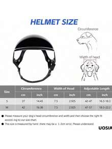 Pet Dog Motorcycle Helmet Set, Adjustable Safety Riding Helmet, Suitable For Small, Medium And Large Dogs, Windproof Protection Headgear, Suitable For Outdoor Riding And Travel, Suitable For Corgi, Dachshund, Husky Puppies, Durable Shell With Chin Strap - Multicolor - View 5
