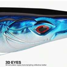 SeaKnight Long Casting Surface Walking Floating Pencil Lure, Freshwater And Saltwater Universal, For Bass, Pike, Trout, Amur Perch, Hard Bait With 3D Realistic Eyes - Multicolor - View 6
