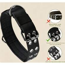 1pc Adjustable No-Pull Dog Head Collar, Durable Training Halter With Soft Padding For Medium & Large Dogs - Multicolor - View 8