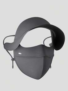 Beneunder Brimmed Full-Face Sun-Protection Mask AL333 - Dark Grey - View 8