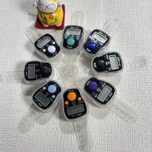 Macaron Color-Block Button Transparent Strap Electronic Counter Wristband LED Night Backlight High-Definition Display Slim Minimalist Versatile Style Wrist/Finger Ring Dual Use Muslim Men Women Prayer Commute Meditation Tasbih Tally Counter - Multicolor - View 7