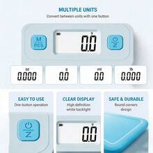 Timbangan Makanan Elektronik, 3KG/0.1g Timbangan Presisi Tinggi dengan Layar LCD, Fungsi Tare, Timbangan Portabel untuk Memasak, Diet, dan Persiapan Makanan, Baterai Tidak Termasuk - MultiWarna - View 5