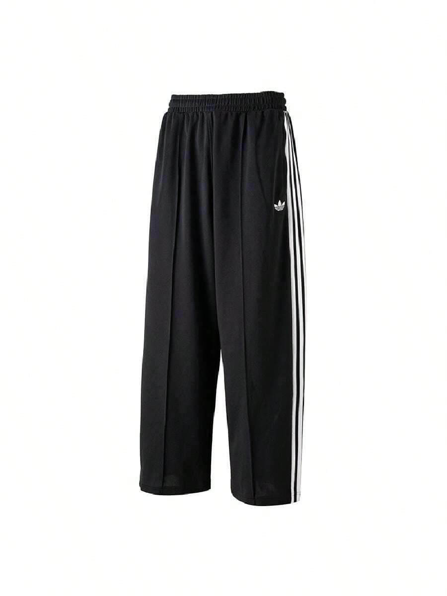 Adidas Originals Men's Sports Long Pants OS TP 2026 Summer New Retro Striped Wide Leg Casual Long Pants KS7530 - Black - View 1