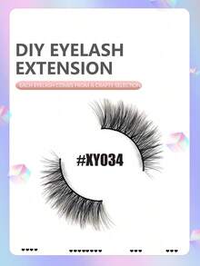 20 Pairs 5D False Eyelashes, Outer Corner Extended Style, Silk Material, Charming Natural False Eyelashes, Doll False Eyelashes, Faux Mink False Eyelashes, 20 Pairs Outer Corner Extended Style - Forever Feather - View 8