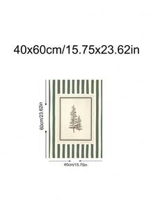 1 pièce Impression d'art croquis d'arbre de pin vintage, impression de paysage de montagne, affiche de forêt à rayures vertes, cadeau de vacances, décoration de Noël, décoration de chambre, décoration de salon, décoration de dortoir, arts muraux, décoration murale, décoration de maison, décoration de chambre, art mural sur canevas, affiches, cadre en option - 1 pièce - Voir 13