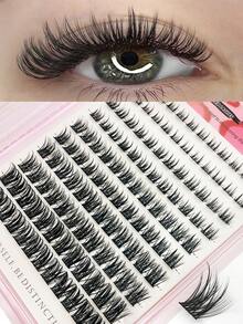Asiteo 120pcs Bulu Mata Ekstensi Lembut dan Halus, Campuran 8-16mm 0.07mm D Curl, 10 Baris Bulu Mata Imitasi Mink Tahan Air, Cocok untuk Tampilan Riasan Natural hingga Dramatis, Ideal untuk Sehari-hari, Pesta, atau Acara - D - View 1