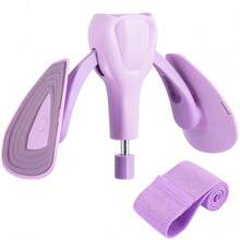 Adjustable Kegel Trainer Inner Thigh Adductor Hip Exerciser For Pelvic Floor Muscle With Band - 紫色 - 查看 1