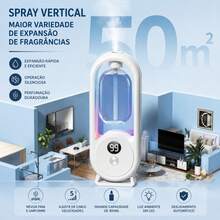 Difusor Aromatizador De Ambientes Automático Umidificador Ultra Premium - apenas difusor (sem óleos) - Visão 3