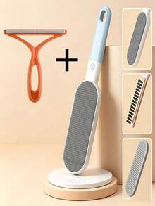 4-In-1 Pet Hair Remover Brush, Reusable Static Hair Remover, Non-Scratch Hair Cleaning Tool For Clothes, Sofa, Bedding, Carpet, Portable Home Pet Hair Removal Tool, 1/2pcs - Multiple Styles - View 13