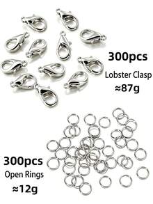 20 cái/200 cái móc tôm hợp kim vàng & bạc, khoen nhảy mở, phù hợp làm vòng tay, dây chuyền, phụ kiện làm trang sức DIY - kẹp tôm hùm - Xem 12
