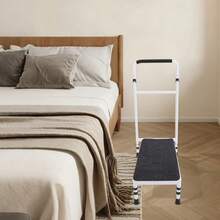 YUNRUX Bedside Step Stool For Seniors, Heavy-Duty Bed Step With Stable Assist - A - 查看 10