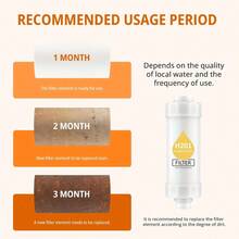 Aromatherapy Shower Head Filter Pre-Filter, Removes Chlorine And Purifies Skin, 1pc, Scented, Round Plastic Material - A - View 7