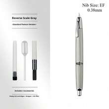 MAJOHN Black Metal Retractable Ballpoint Pen, Press-Type Fine Tip Smooth Ink Pen, Suitable For Students, Calligraphy And Office, Gift For Men And Women - Multicolor - View 12