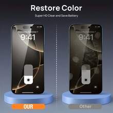 RQVQJ 3Pcs Privacy Protection Full Screen Tempered Glass Compatible With IPhone 17 16 15 14 13 12 11 Pro Max X XS XR 16 15 14 Plus 17e 16e Protector Protect Screen Anti Peeping Full Screen Phone Protective Film Clear Protective Cover Glass Film - Black - View 7