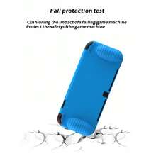 Compatible con Switch OLED, 1 pieza Funda protectora de consola + 4 piezas Tapas de joystick + 1 pieza Protector de pantalla de vidrio templado de alta definición, a prueba de polvo, resistente a arañazos, protección completa a prueba de agua - Ver 10