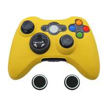 Compatible With XBOX 360, 1pc Game Controller Silicone Protective Cover + 2pcs Joystick Caps Set, Dust-Proof, Scratch-Resistant, Anti-Slip, Enhanced Gaming Control Feel - View 8
