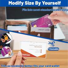 Ultra Clear Durable Waterproof Social Security Card Sleeves Soft SSN Medicare ID Debit Credit Index Card Protector Holder Storage - Transparent - View 6